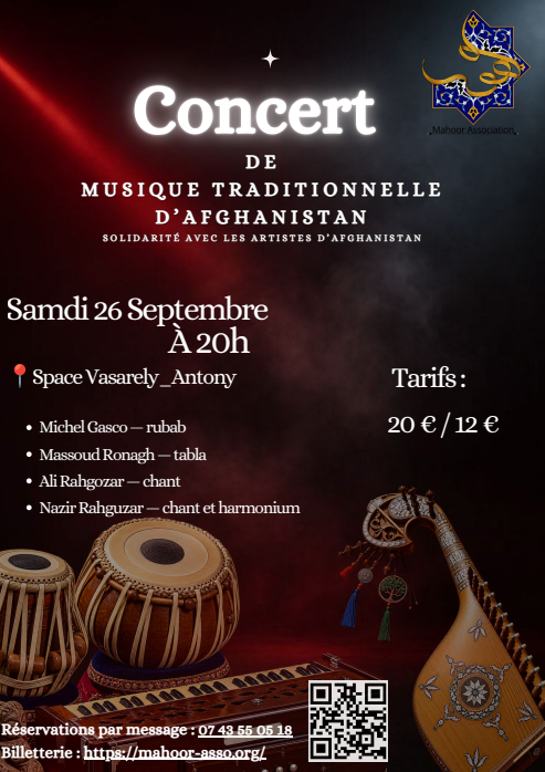 Concert de musique traditionnelle d’Afghanistan